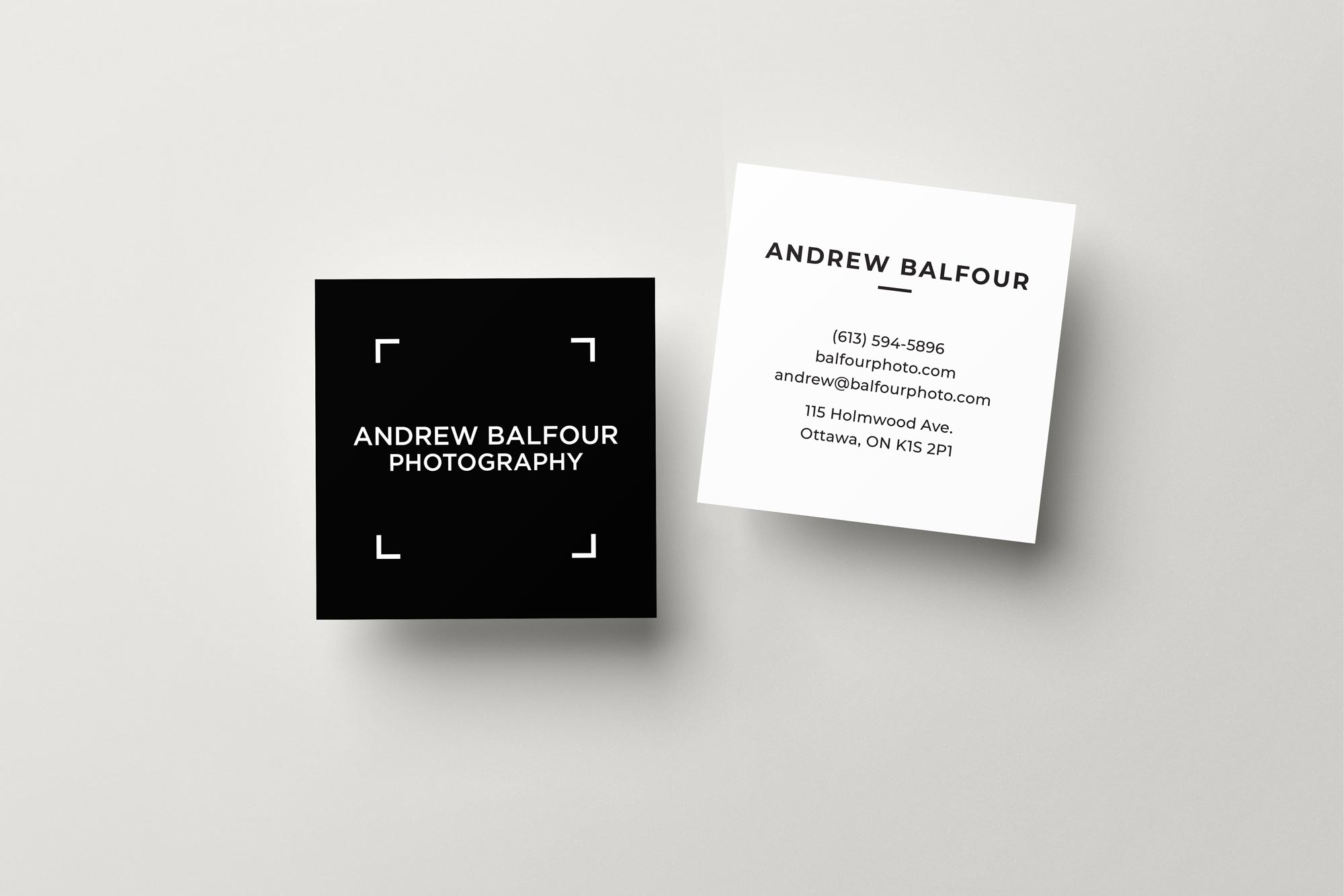 andrew balfour photography business card