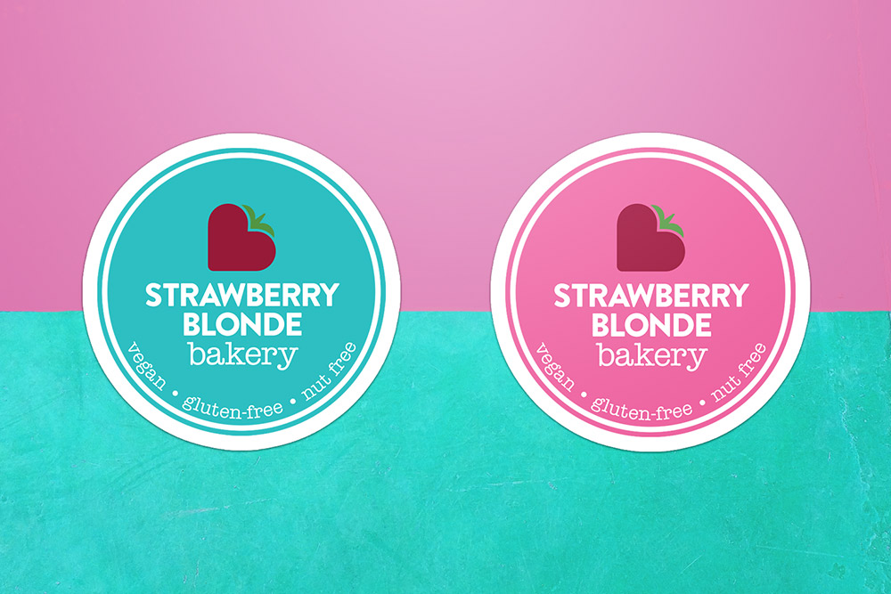 Strawberry Blonde Bakery stickers
